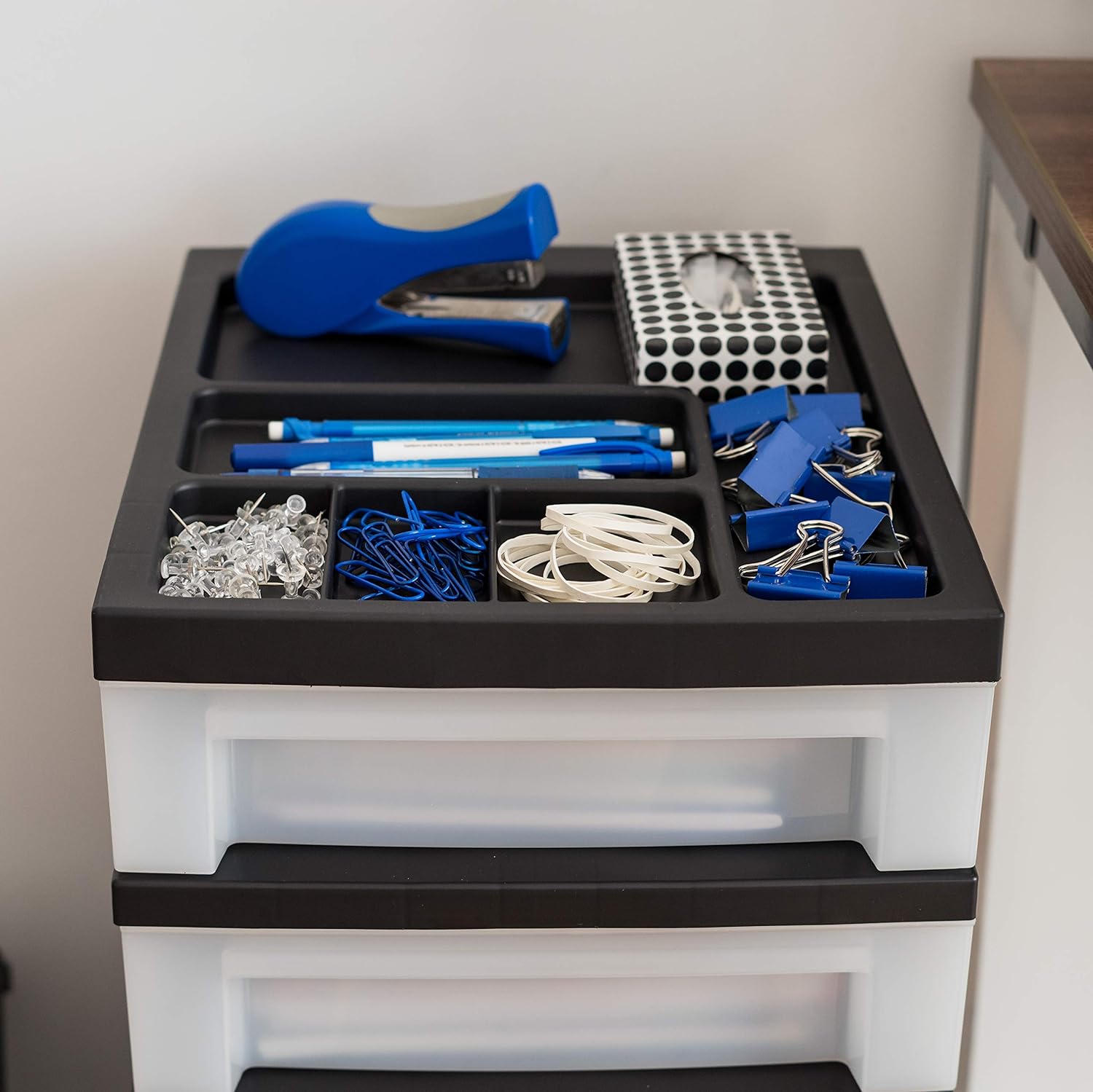 Deluxe Craft Organizer Station with Rolling Drawers