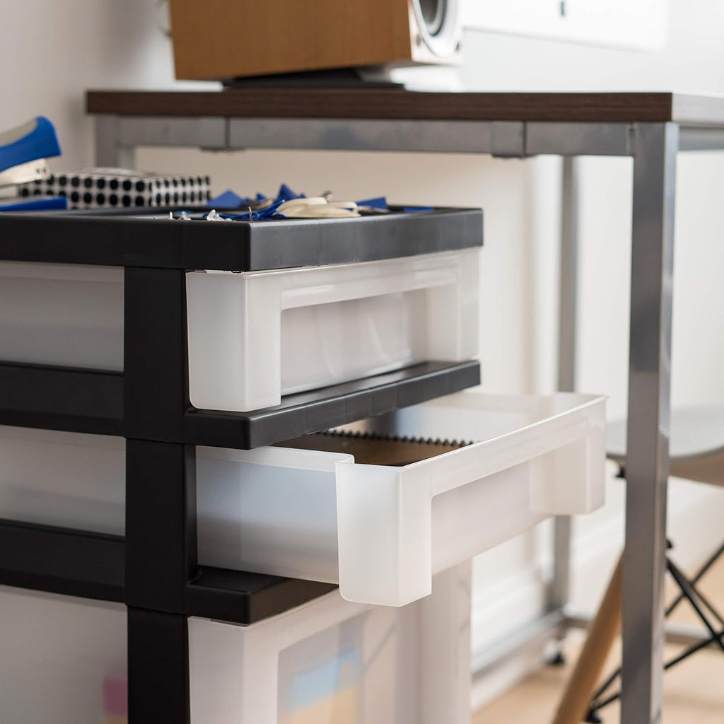 Deluxe Craft Organizer Station with Rolling Drawers