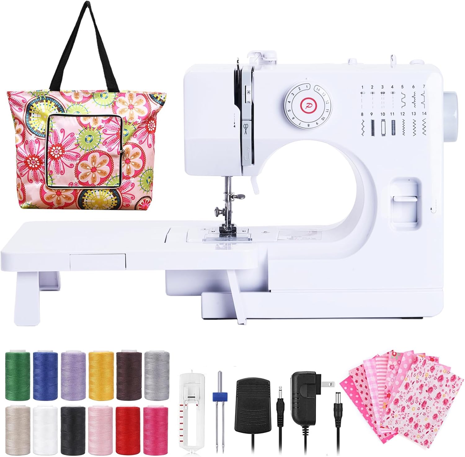 Heavy-Duty Sewing Machine with 30 Stitch Options