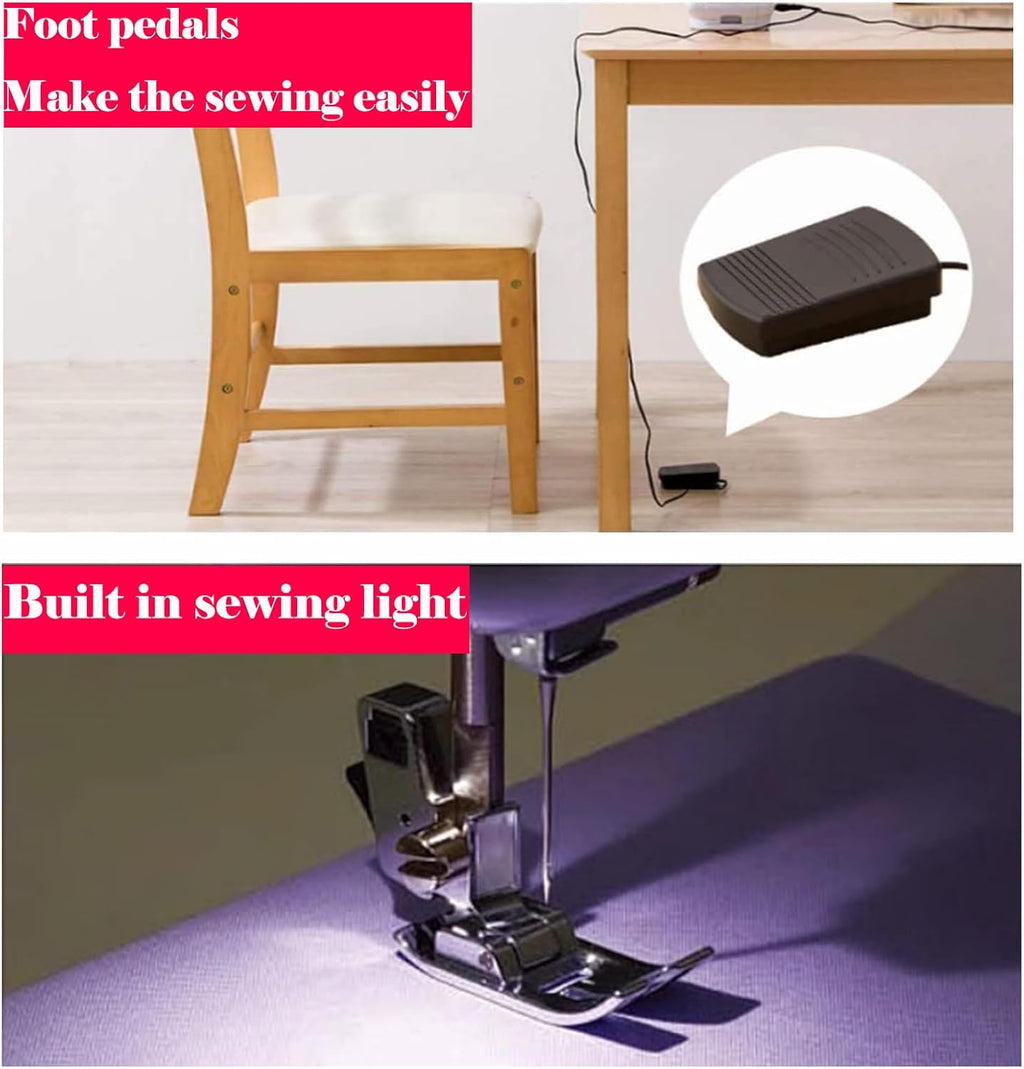 Heavy-Duty Sewing Machine with 30 Stitch Options