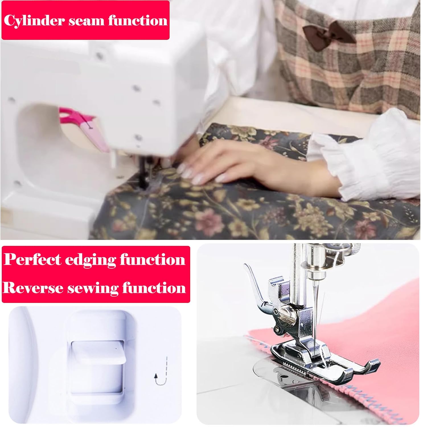 Heavy-Duty Sewing Machine with 30 Stitch Options