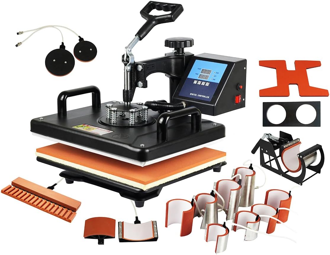 Premium Heat Press Machine 12x15 Inch for T-Shirts & Vinyl Projects