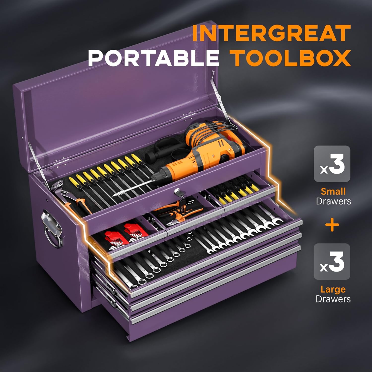 Master Crafter’s Tool Chest with Locking Wheels