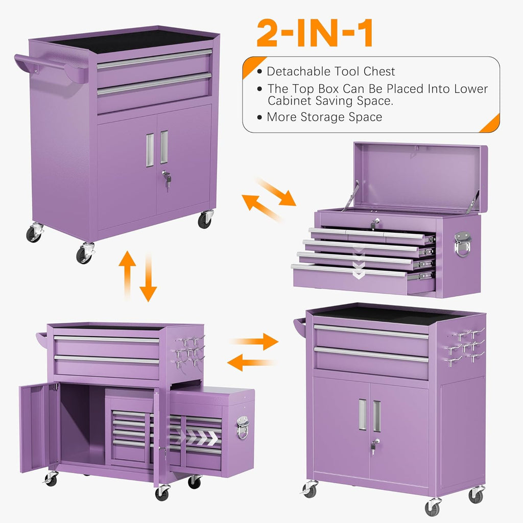 Master Crafter’s Tool Chest with Locking Wheels