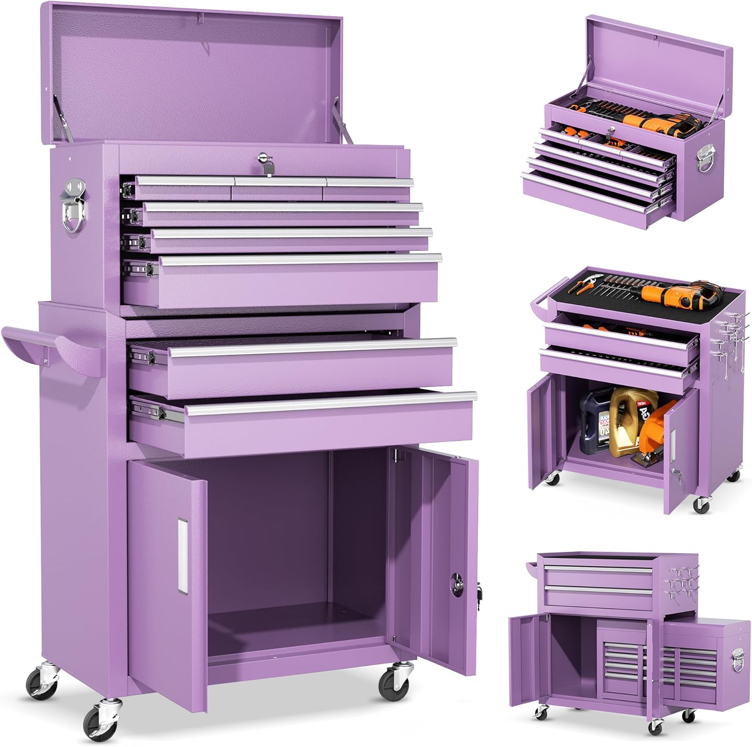 Master Crafter’s Tool Chest with Locking Wheels