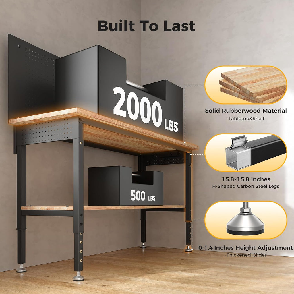 Professional Crafting Workbench with Built-in Lighting