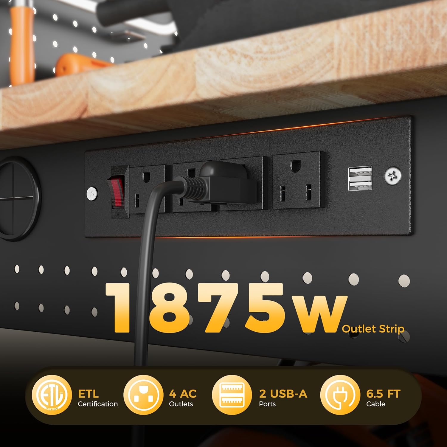 Professional Crafting Workbench with Built-in Lighting