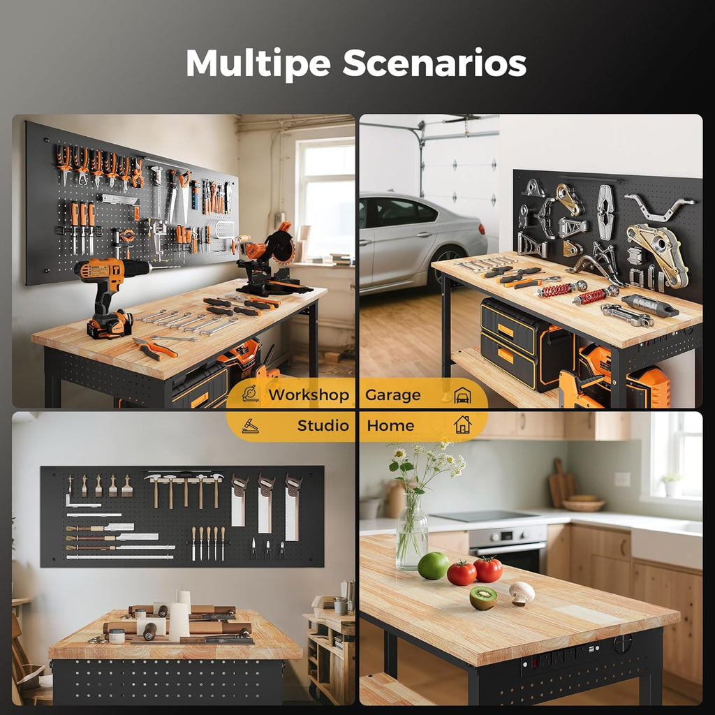Professional Crafting Workbench with Built-in Lighting