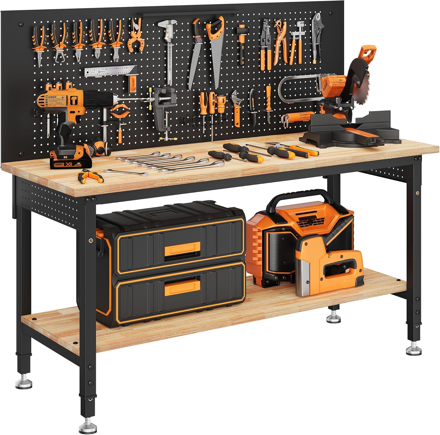 Professional Crafting Workbench with Built-in Lighting